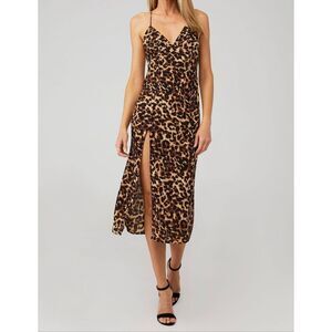 NWT Resa Harper Slip Dress Cheetah